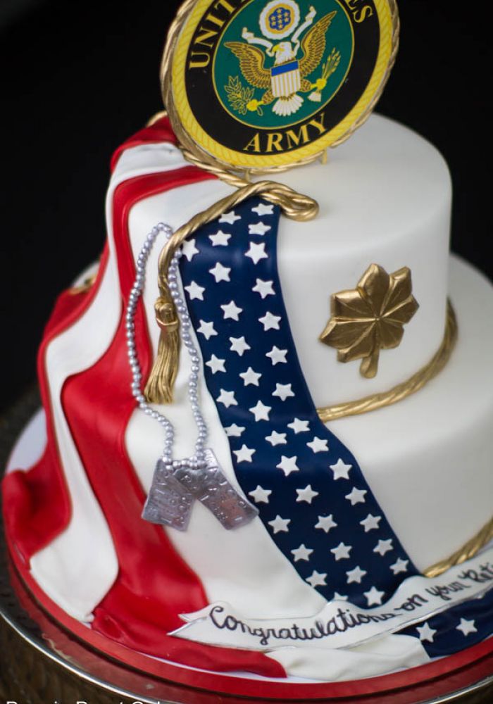 United States Army Grooms Cake